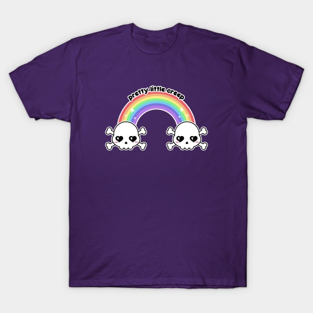 Kawaii Rainbow Skulls | Pastel Goth | Pretty Little Creep T-Shirt by Sasyall